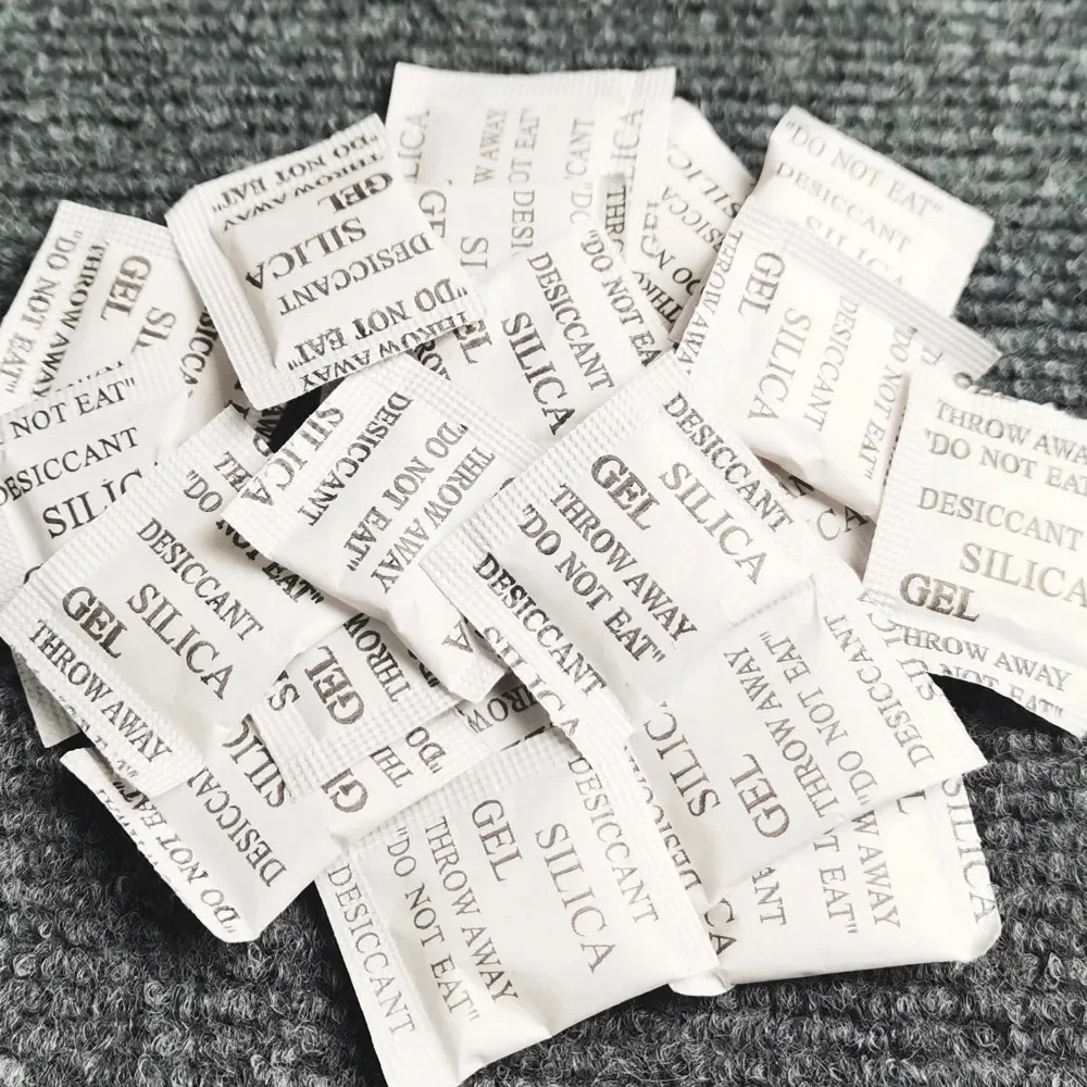 Non Toxic nonwovens Silica Gel Desiccant Damp Kitchen Room Living Moisture Dehumidifier Absorber Bag 1g 50-300 packs