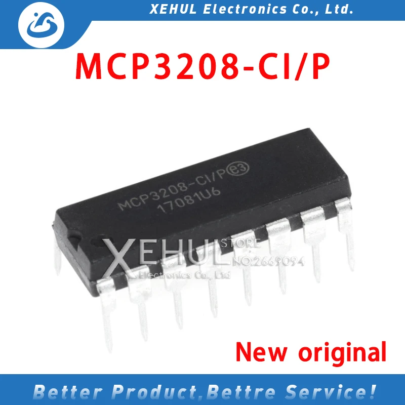 

20PCS /50PCS /100PCS MCP3208-CI/P MCP3208 DIP-16 New original IC In stock!