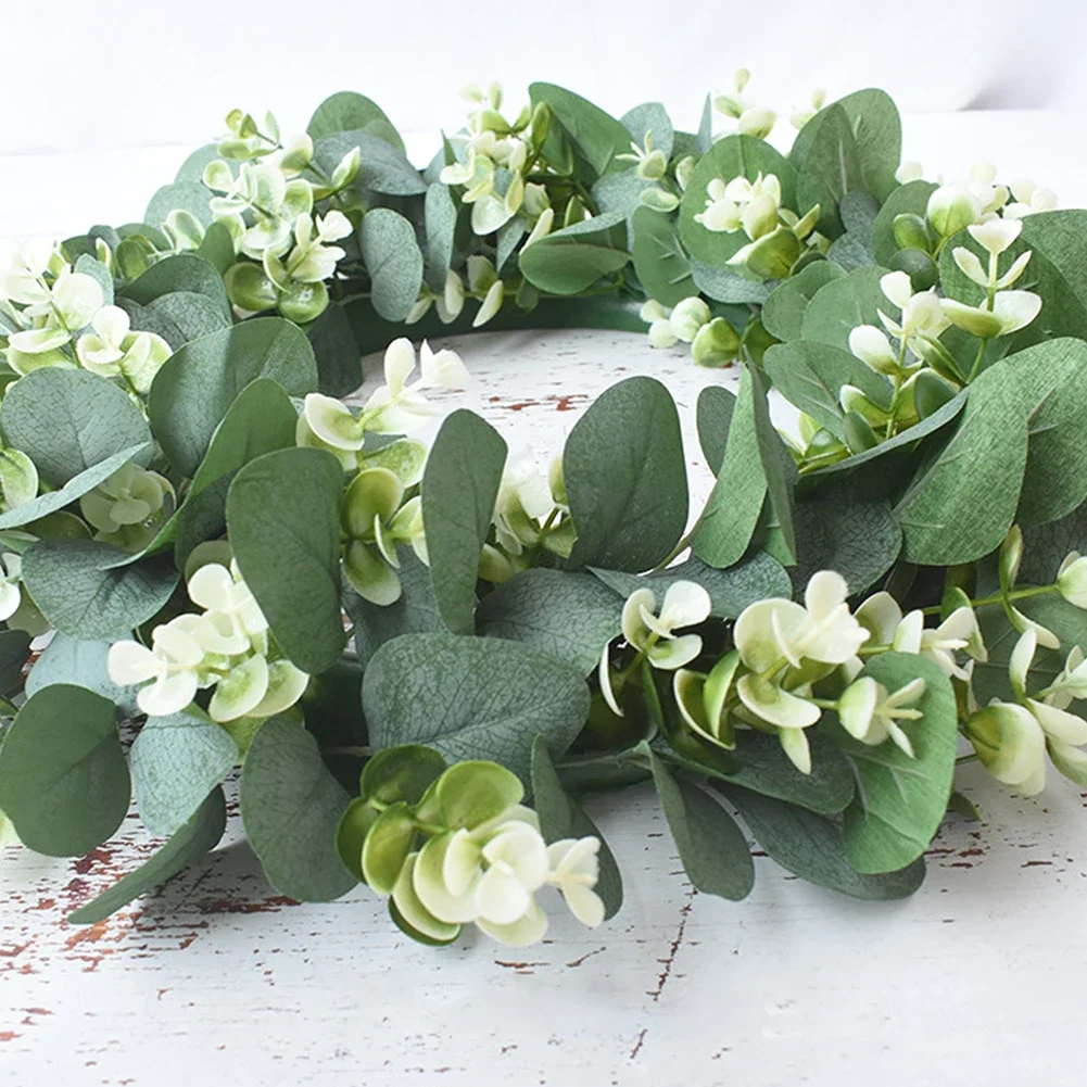 

42cm Decoration Artificial Flower Fake Rattan Home Leaf Leaves Lifelike Party Plant Spring Summer Wreath Decor