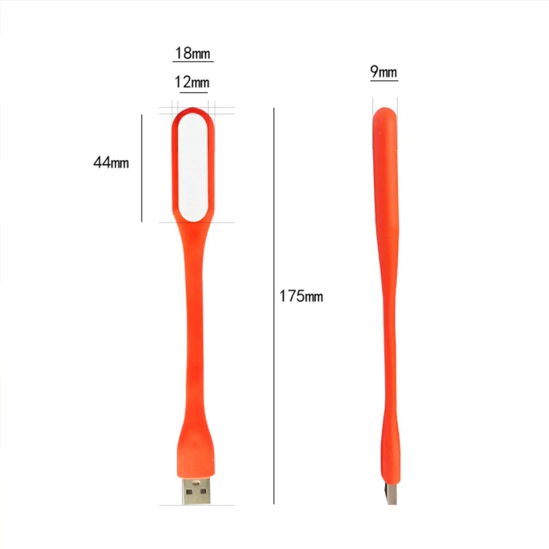 5V USB LED Light Portable Mini Book Reading Lamp Power Bank/computer Flexible Bendable Night Desk Book LED Light