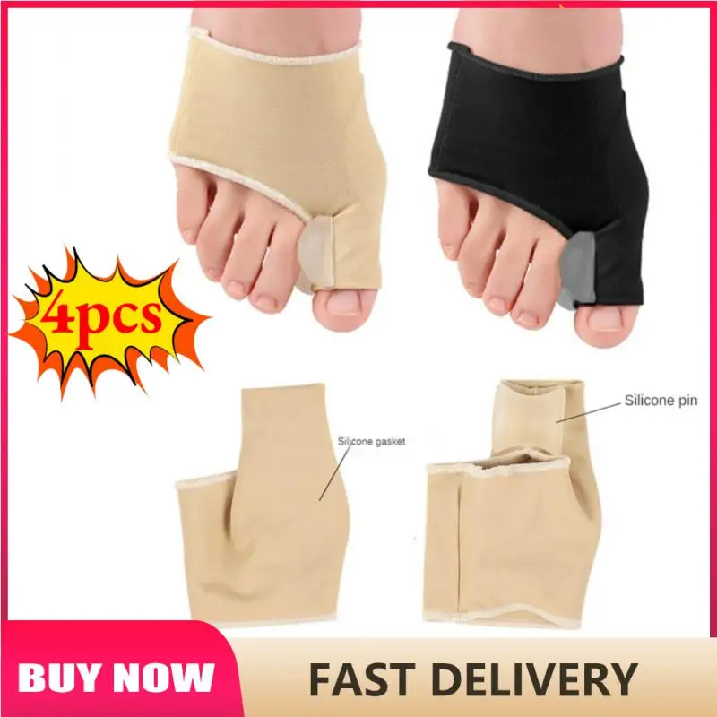 

2Pcs=1Pair Toe Separator Hallux Valgus Bunion Corrector Orthotics Feet Bone Thumb Adjuster Correction Pedicure Sock Straightener