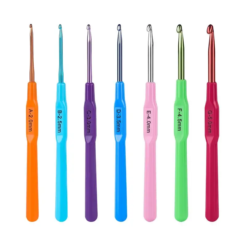 Aluminum Knitting Needles Metal Crochet Set Hook Weave Sweater DIY Hand Craft Yarn Sewing Needle Sewing Tools sewing tools knitting needles crochet hooks knitting supplies crochet needles knitting craft supplies