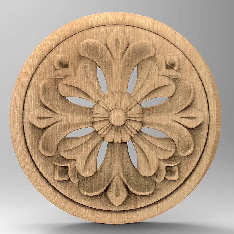 9pcs 3D File Floral Wood Carved STL Model for CNC Router 3D Printer Artcam Aspire Wall Door Furniture Decor Relief