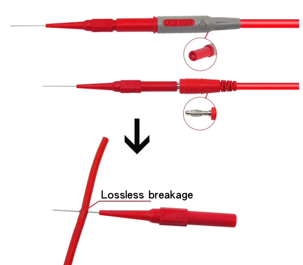 Description Picture 6 of itemP5007P Automotive Oscilloscope Multi angle sharp probe Test Head for Auto Repair 4mm tail plug