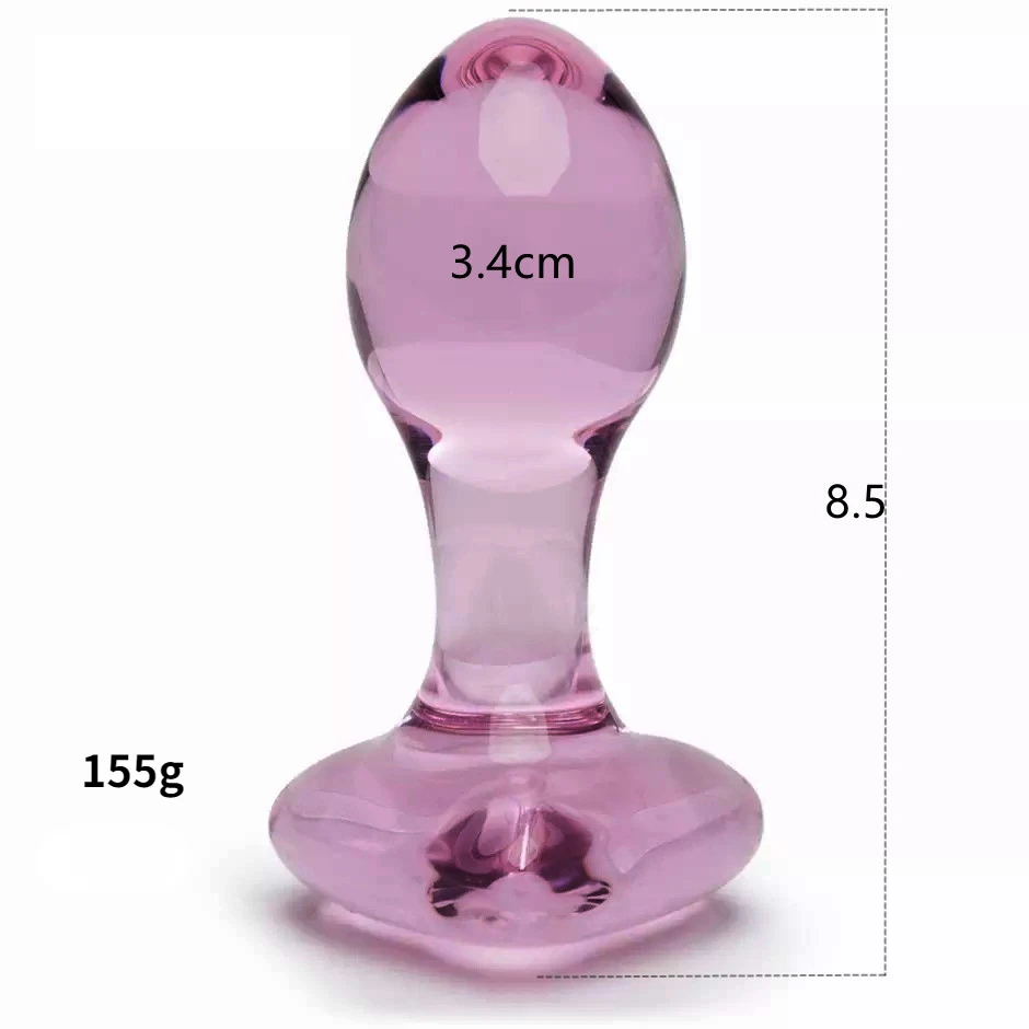 Pink Glass Anal Plug For Women Men Butt Plugs Penis Nightlife Anus Dildos Adult Masturbation Adult Gay Sex Toys Lover Gifts