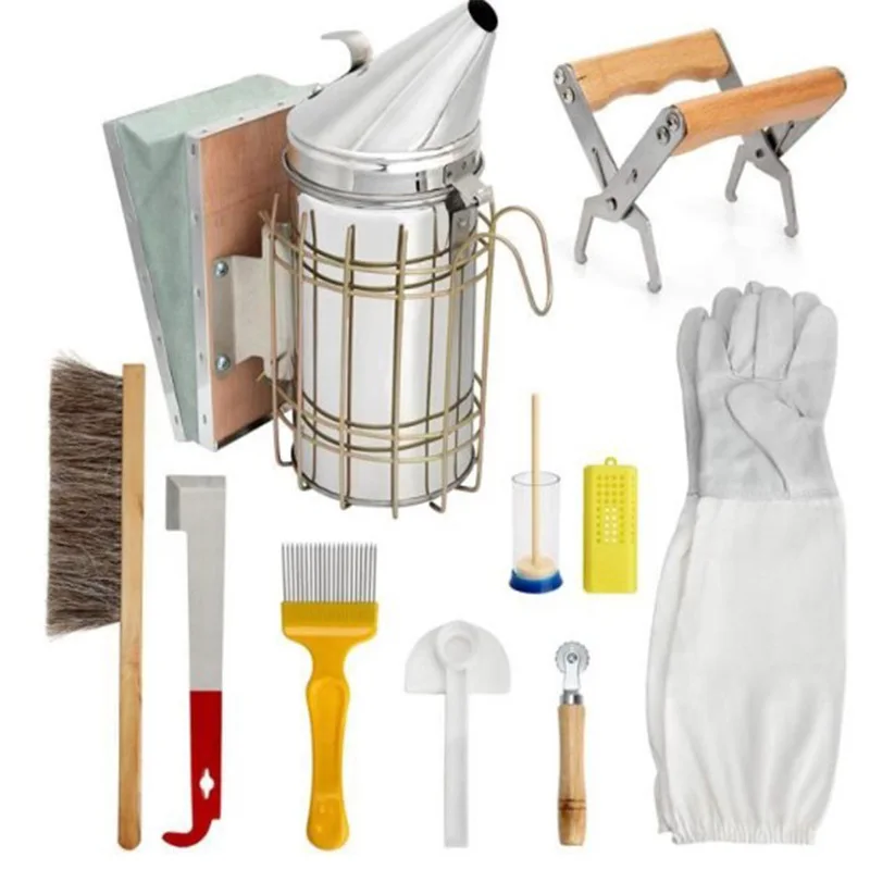 Beekeeping Stainless Steel Smoke Sprayer, Bee Smoker, Dedicated Equipment for Smoked Bees, 1pc