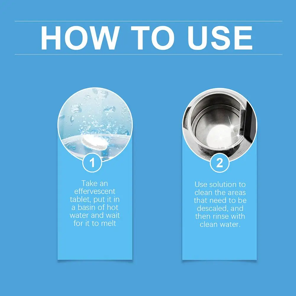 Kettle Cleaning Tablets Citric Acid Scale Remover Grade Teapot Detergent Efficient & Safe Kettle Limescale Tablet Household Tool