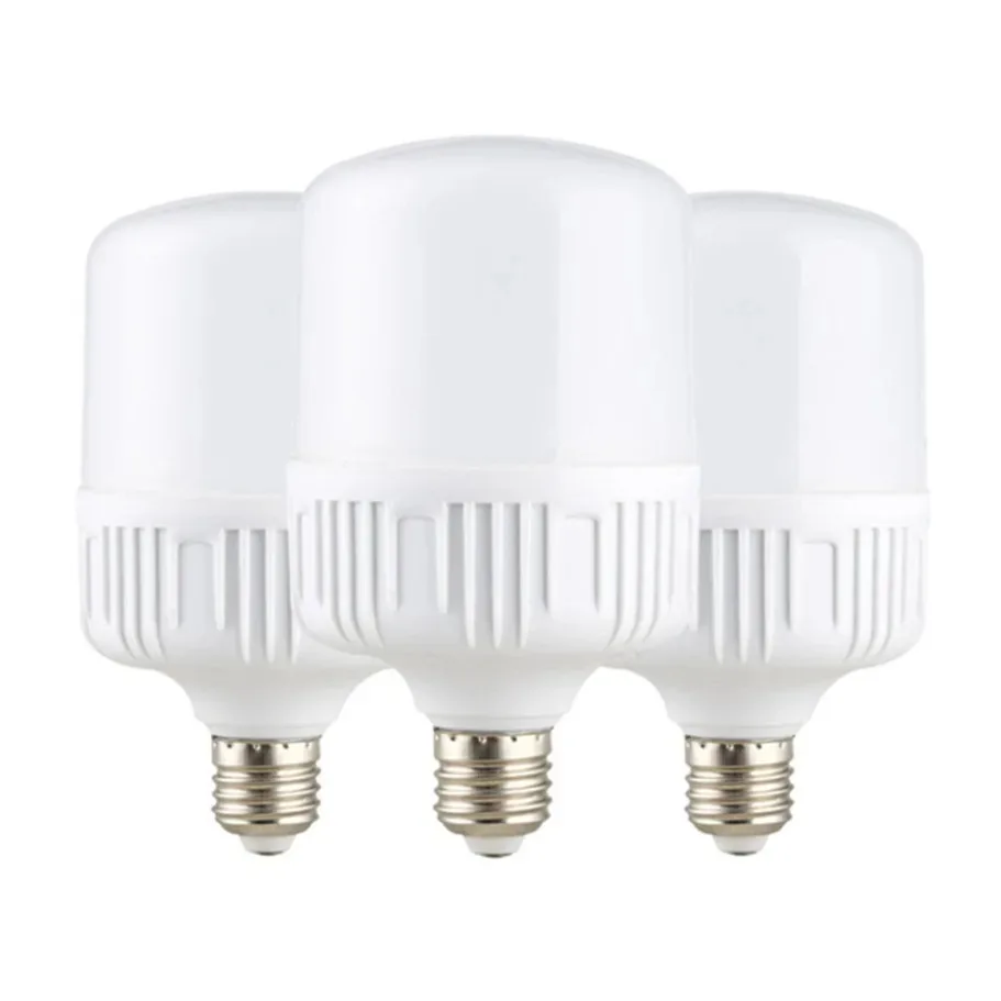 100W-5W E27 나사형 베이스 LED 전구 AC 220V, 고휘도, 깜박임 없음, 열 방출이 잘되는 매우 밝은 백색광