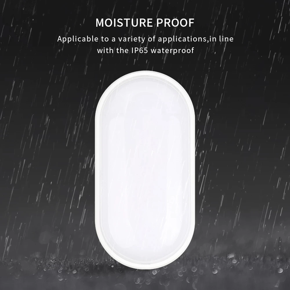 16W 20W Outdoor LED Wall Lamp Garden Porch Surface Mounted Oval Sconce Lighting Bathroom Moistureproof Ceiling Light 110V 220V wall light,outdoor porch light