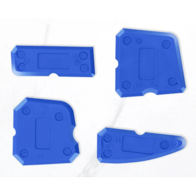 4-Piece Silicone Caulking Tool Set Versatile Easy Clean-up Professional Sealant Spreading
