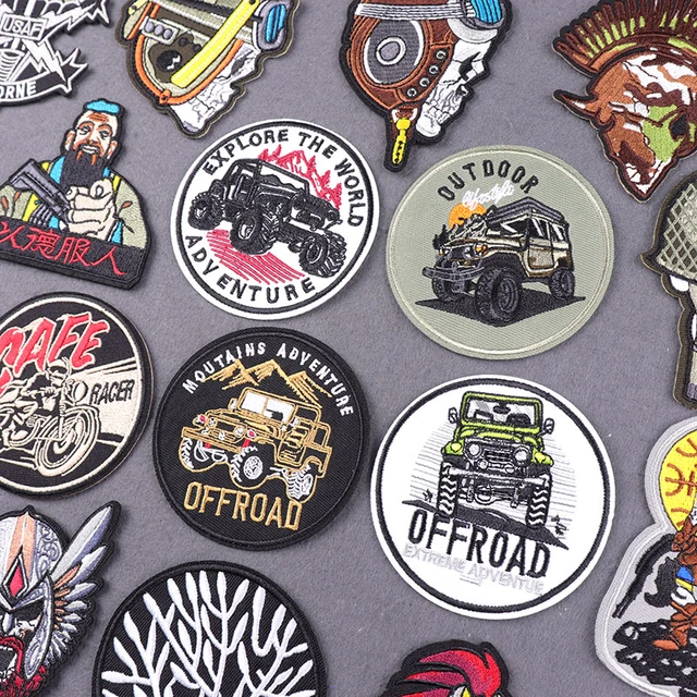 Cartoon Off-road Pickup Truck Iron on Backing Embroidery Patches Badge  Accessories Appliques for Clothes Jeans Backpacks - AliExpress