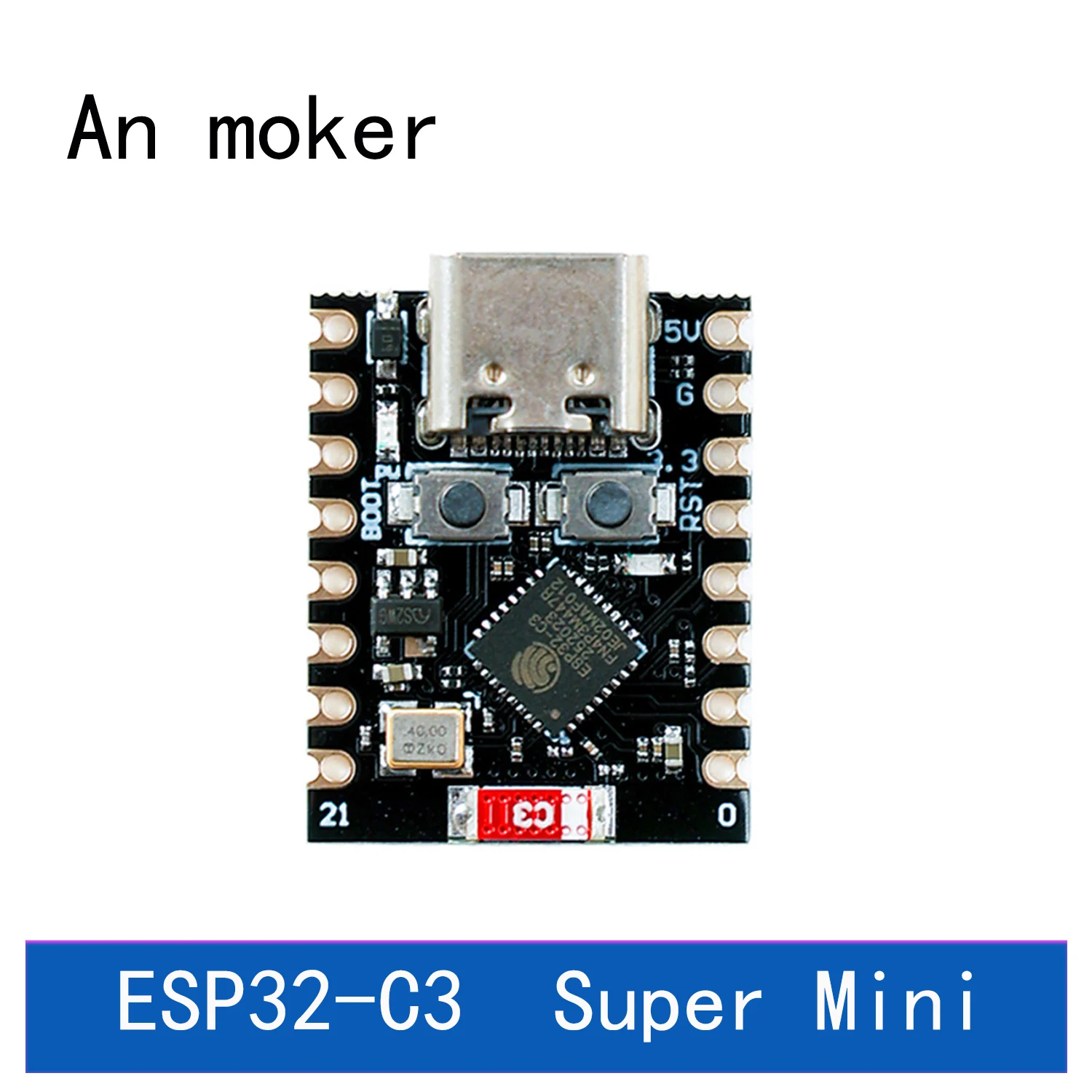 บอร์ดพัฒนา ESP32-C3 WiFi Bluetooth สำหรับโปรเจกต์ IoT