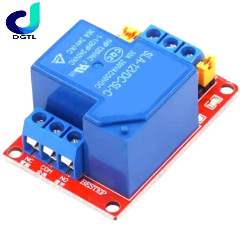 

5V 12V 24V 30A High Low Level Trigger 1 Channel Relay Module with Optocoupler Isolation Board Module For Arduino PIC AVR DSP ARM