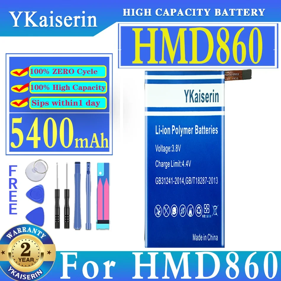 

YKaiserin 5400mAh Replacement Battery For HMD860 Mobile Phone Batteries