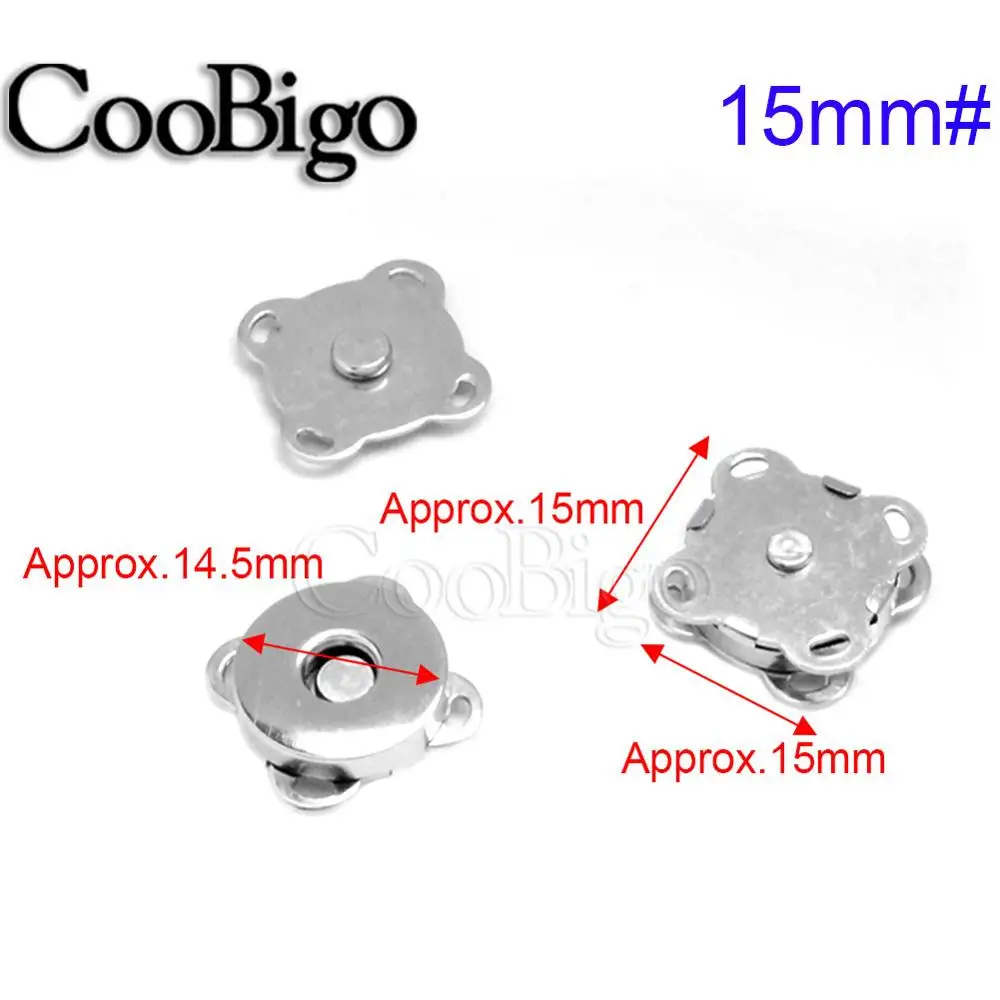20 Sets Magnetische Knopen, 10mm Magnetische Drukknopen voor Kleding Pruim Magnetische Drukknoop voor Tassen met Sterk Magnetisme voor Handtassen Naaien Knutselen (Donkergrijs, Lichtgoud