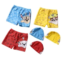 Kid Swimwear Pants Cap Set Baby Boy Swimsuit Shorts Cartoon PAW Patrol kids Swimming Trunks Gift 1