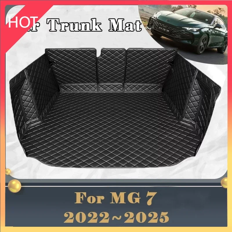 

Коврик для багажника автомобиля для MG7 II MG 7 MK2 2022 2023 2024 2025 грязеотталкивающий роскошный полноразмерный задний поднос аксессуары