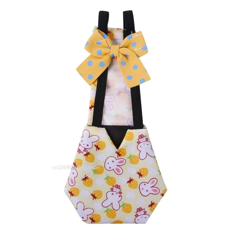 Poultry Cloth Diapers Chicken Diaper Waterproof Pet Clothes for Duck Reusable Breathable Poultry Costume Diapers with Bowknot Decor for Geese Hens