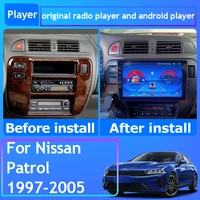 Autoradio Android 16 pour Nissan Patrol 1997 - 2005 LHD RHD Navigation GPS Lecteur multimédia Android Auto Carplay Pas de 2din 4G Wifi 2