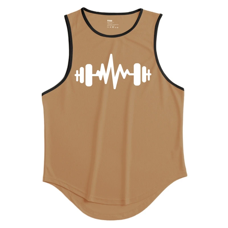 

2024 NEW Bodybuilding Sports Tank Tops Men Gyms Fitness Workout Sleeveless Shirt Male Summer Loose Undershirt Running men Vest