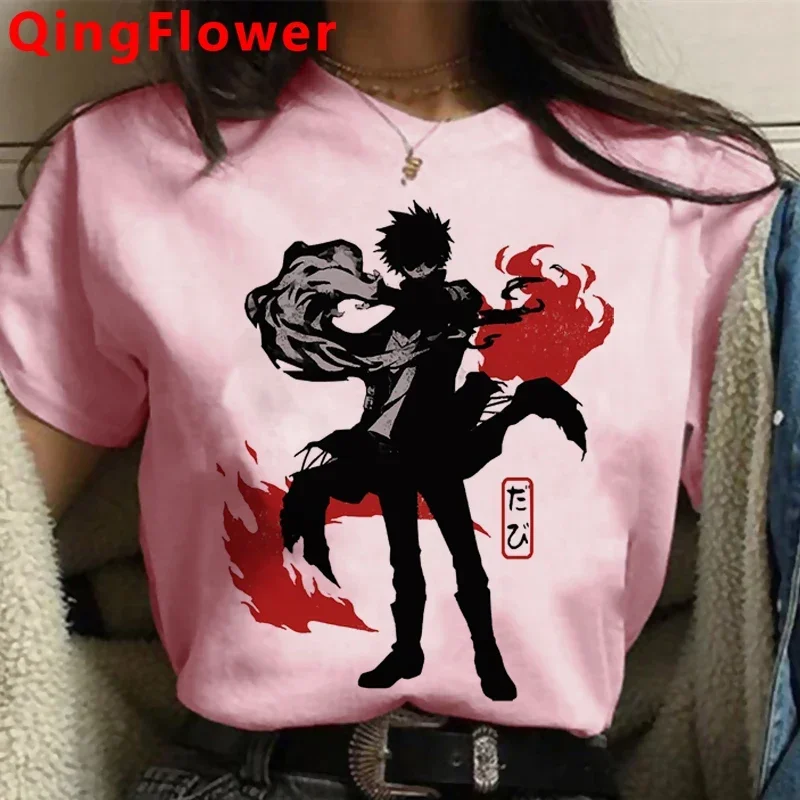 My Hero Academia Bakugou Boku No Hero Academia T-Shirt Kleidung weiblich weißes T-Shirt Druck Paar Sommer Top Harajuku Kawaii – Detail 4