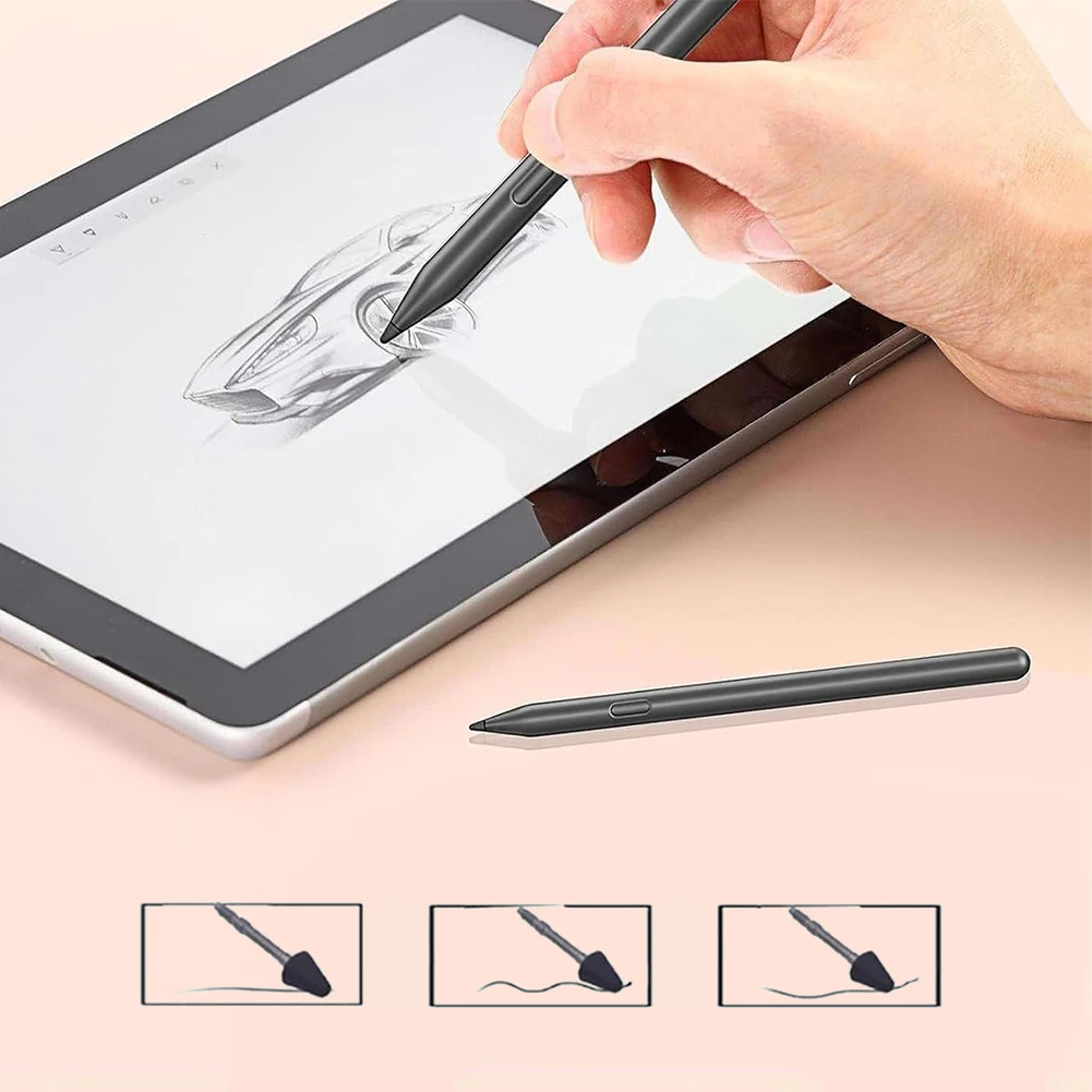 2Pcs 교체 팁 4096 레벨 터치 펜 펜촉 Surface Laptop Studio/Surface Duo 2 테이블 펜용 고감도
