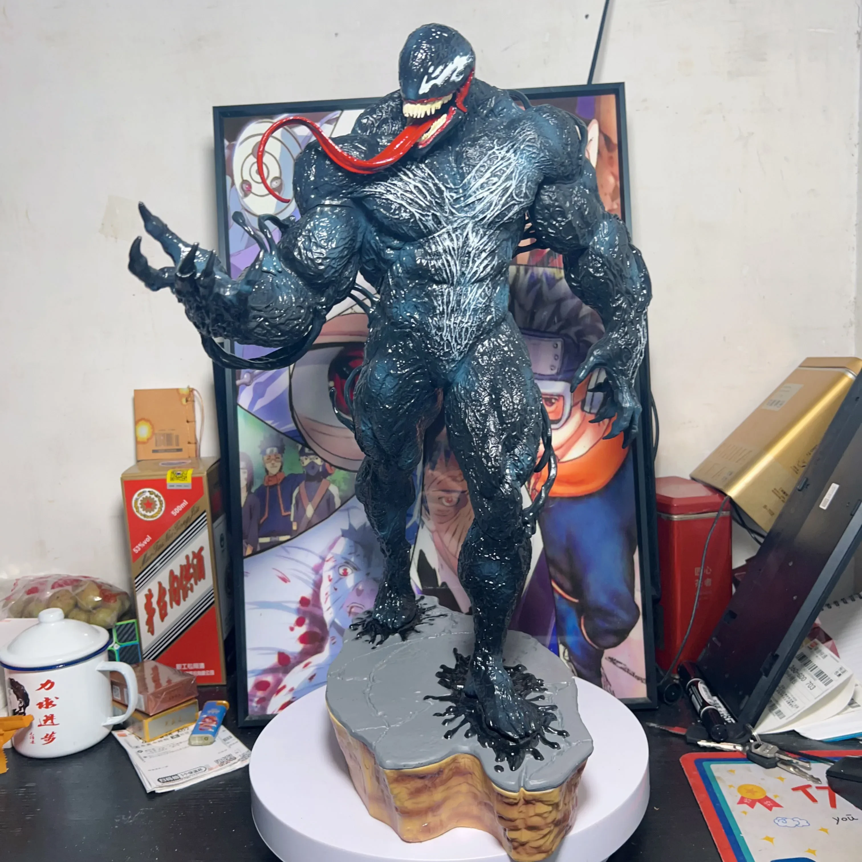 50Cm Marvel Universe The Avengers Anime Figures Venom Super Big Action Figures Statue Villain Collect Model Birthday Gift Toys