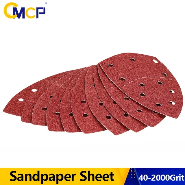 20pcs Sanding Paper Mouse Sanding Sheets Pads 40-1000 Grit Orbital