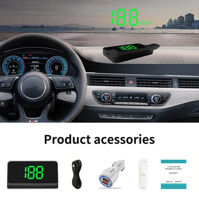 2023 Newest Car Digital GPS Speedo Head Up HUD Digital Speedometer Plug and  Play for All Cars Big Font KMH/MPH GPS Speedometer - AliExpress