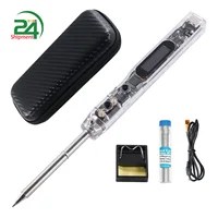 SI012 XT60 Intelligent OLED Electric Soldering Iron Sensitivity Adjustable Built-in Buzzer Suitable for T12/TS Soldering Tip 1