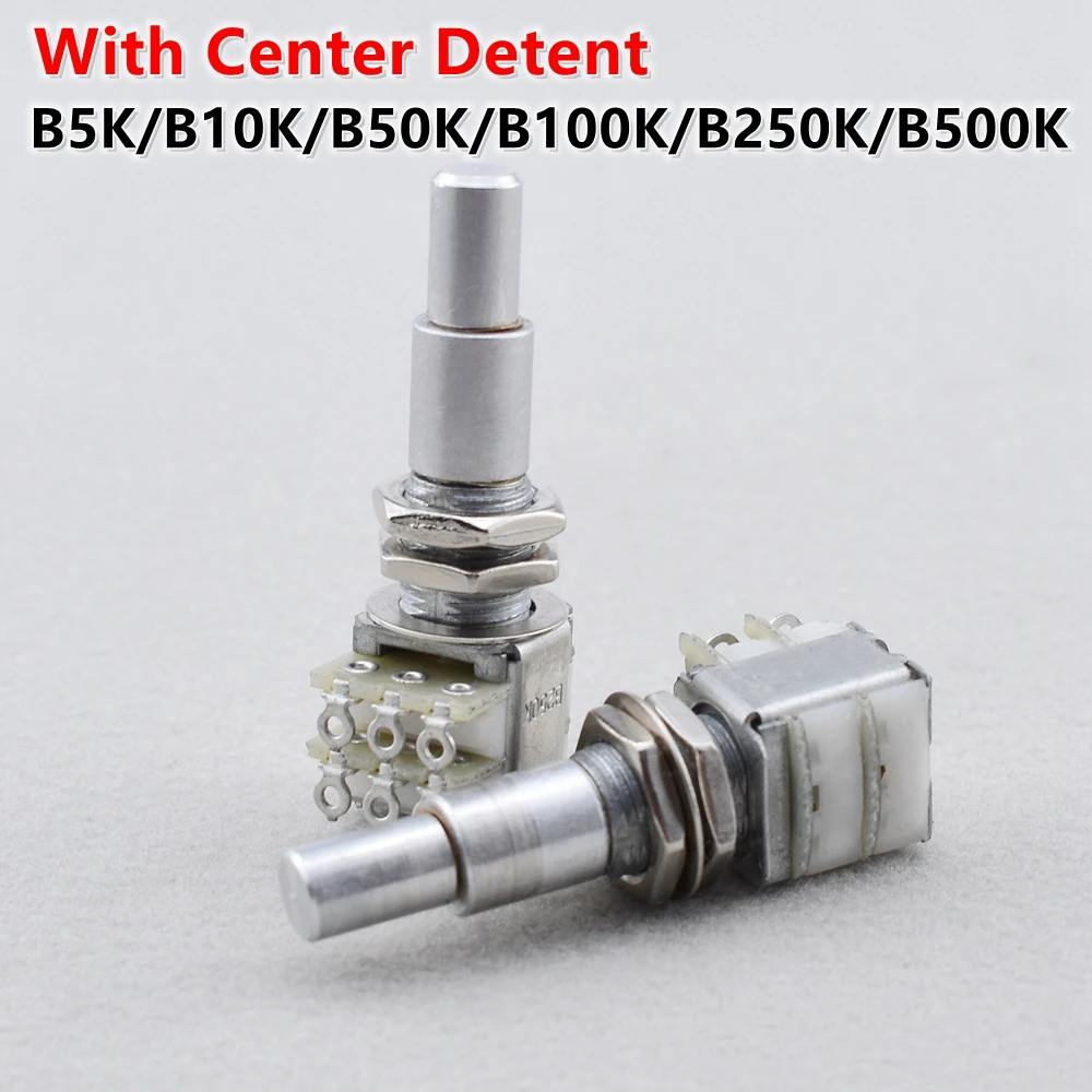 Professional 1 Piece Guitar Bass Dual Pot Stacked Concentric Potentiometer  with Center Detent Musical Accessories in Stock Good