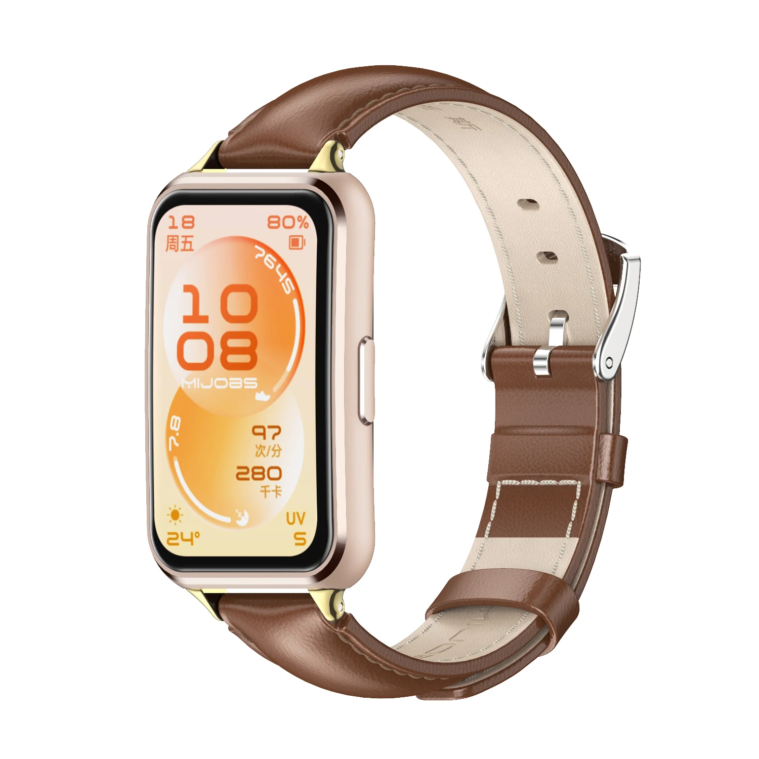 Leather Strap Bracelet for Huawei Band 11 Series Watch