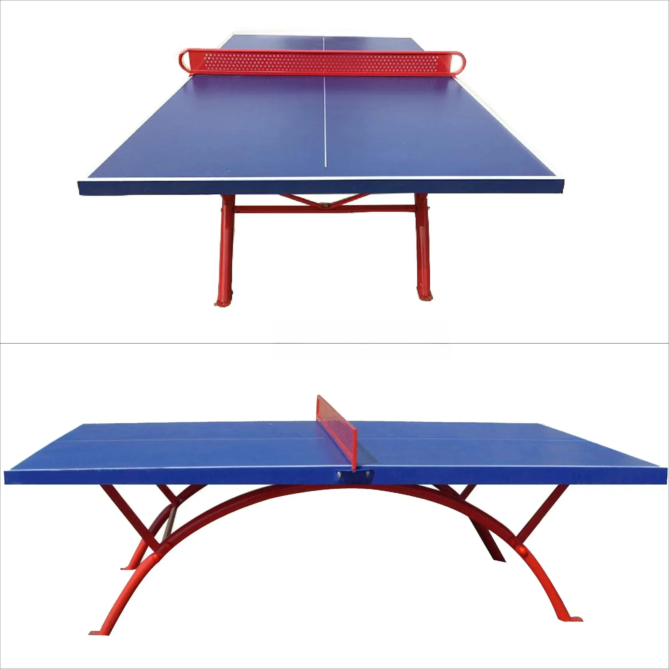 Outdoor Table Tennis Table with Weather-Resistant Coating for Backyard and Parks