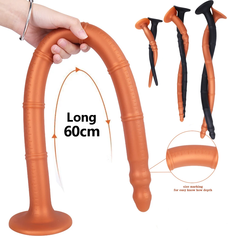 

60cm Long Anal Plug Dildo Anus Dilator Prostate Vagina Massager BDSM Toy Intimate Goods Adult Sex Toys for Women Men buttplug