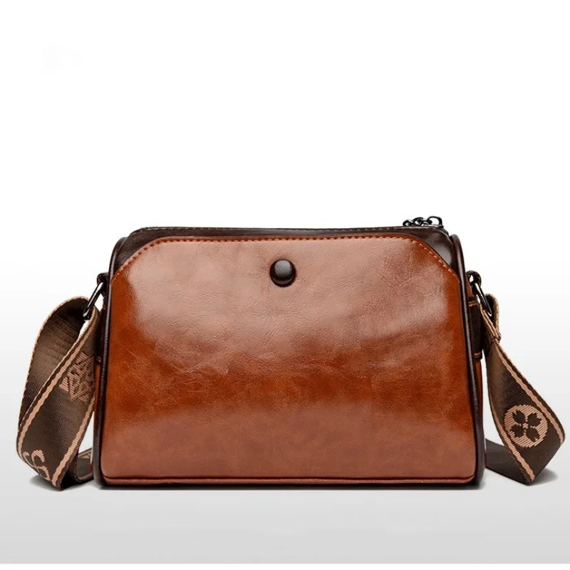 Women's Shoulder Bag Women's Bag Retro Double Sided Pillow Bag Large Capacity Solid Color Shoulder Bag Crossbody Bag