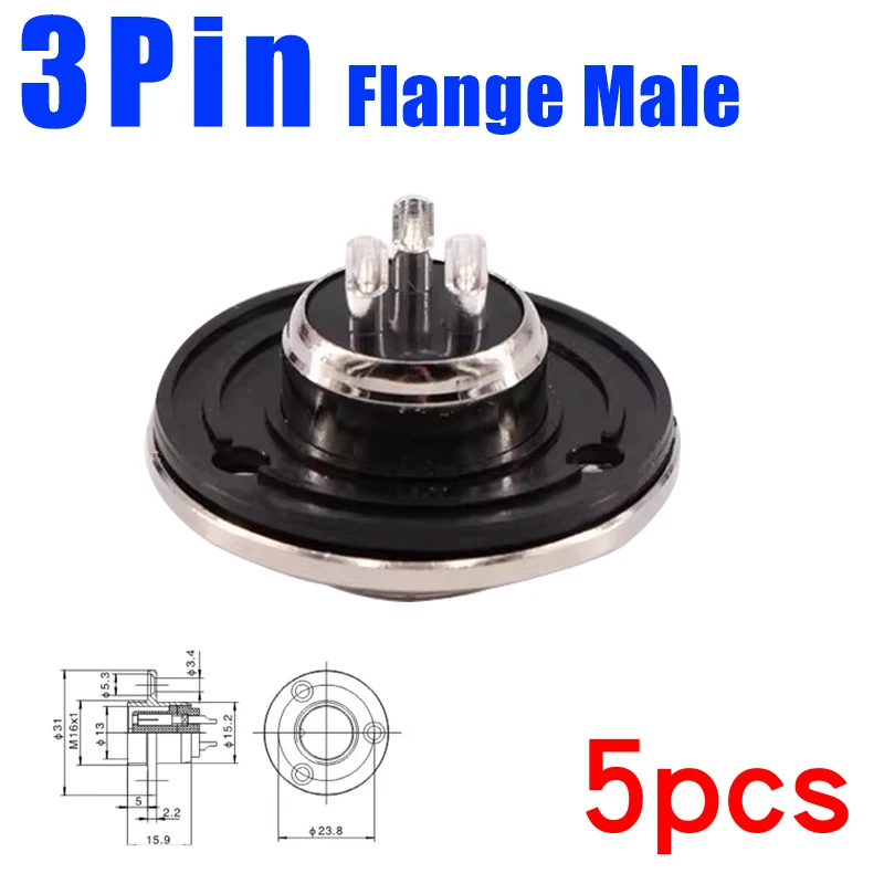 3Pin Flange Male