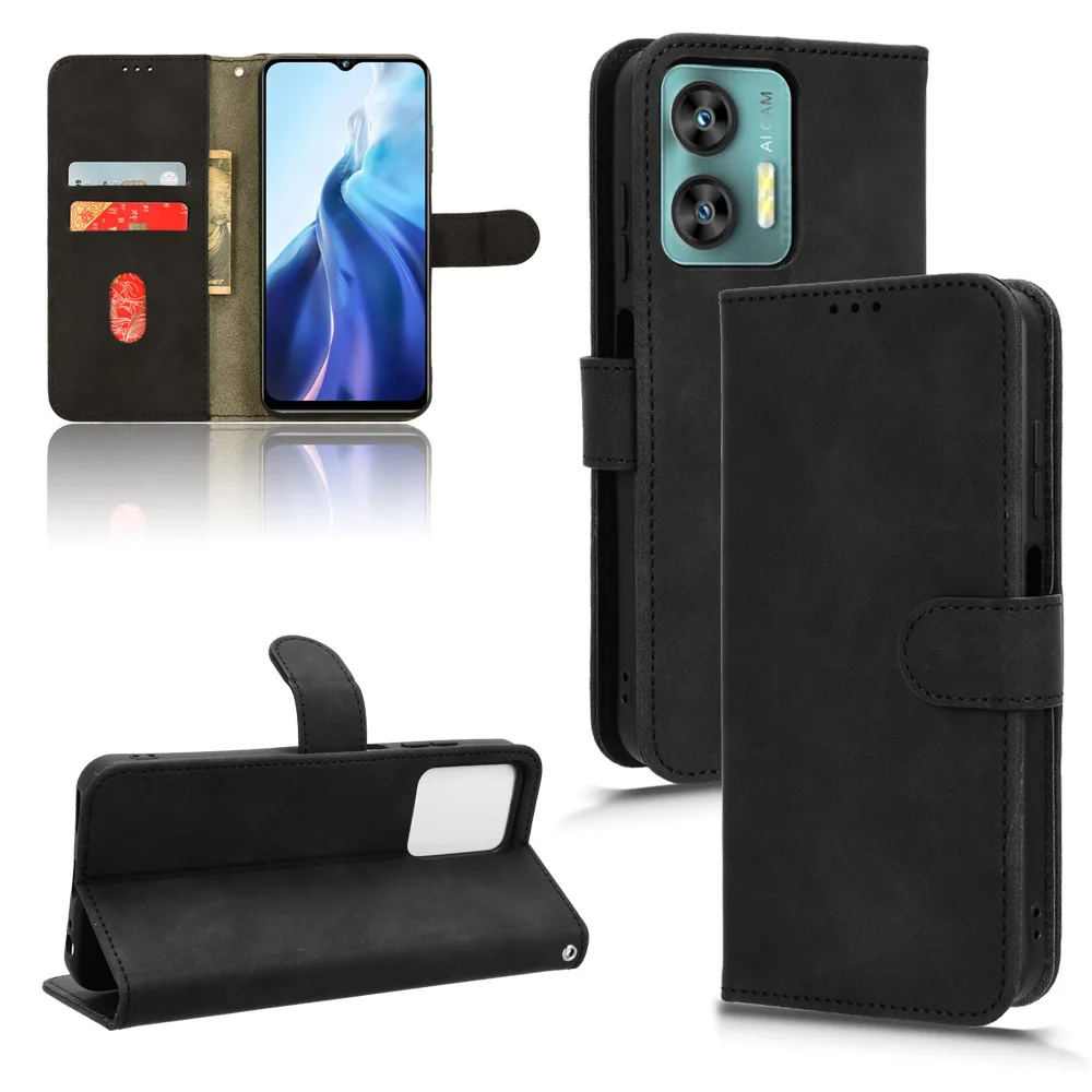 Leather Wallet Cover with Stand and Card Holder – Flip Book Style Protection