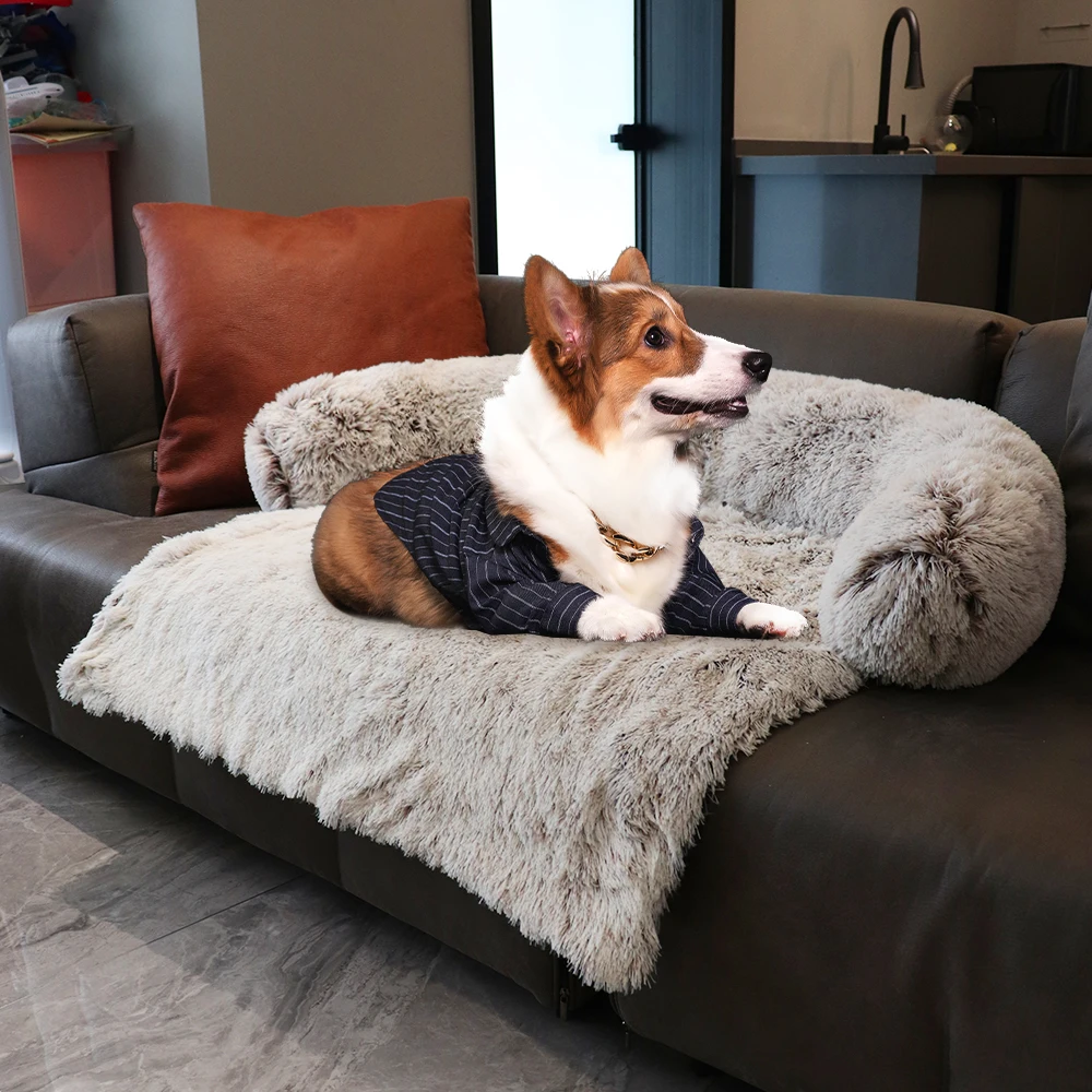 

Large Dog Bed Removable Cover Dog Sofa Couch Bed Washable Plush Dogs Kennel Winter Warm Sleepping Pets Nest Cushion Dog Supplies
