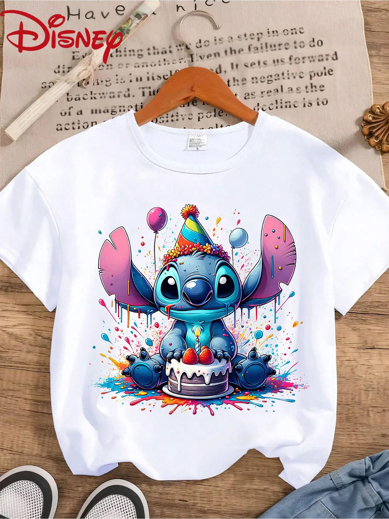 T-shirt Disney Stitch Anniversaire Coloré | Vêtements Enfants