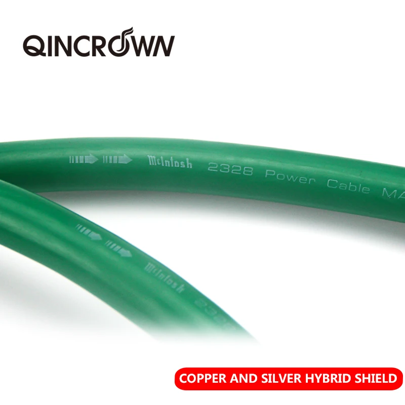 QINCROWN MCINTOSH 2328 전원 코드 HIFI 전원 케이블 EU/US 플러그 AC 오디오 전원 케이블