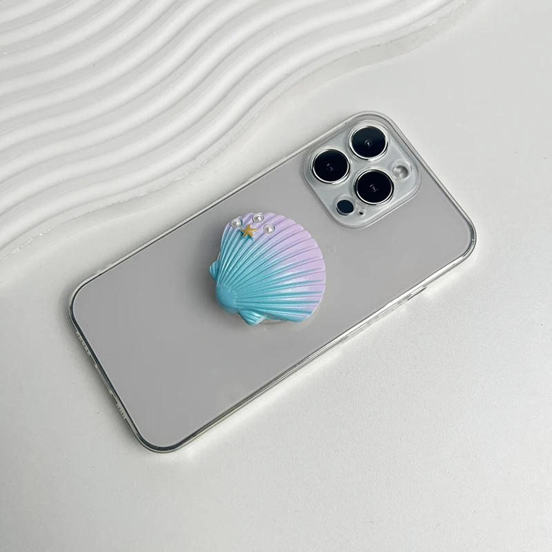 Ergonomic Foldable Resin Phone Stand and Grip Holder