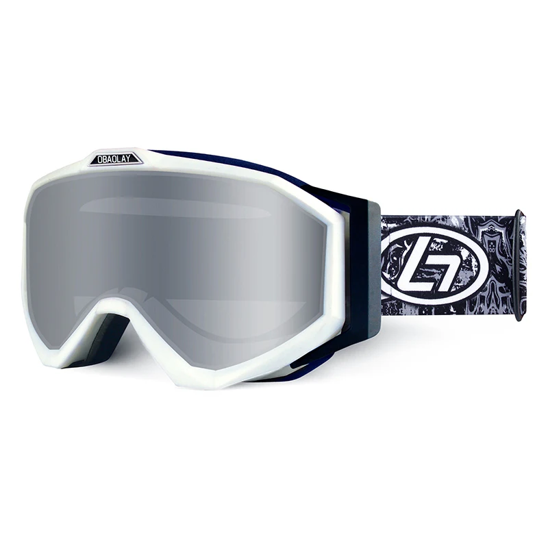 

OBAOLAY Anti Fog UV400 Snow Ski Goggles Custom Logo TPU Frame Women Snow Goggles Protective Eyewear