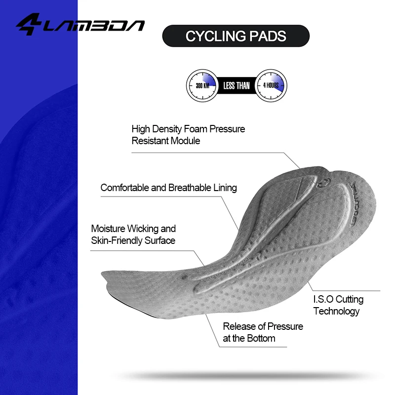 LAMEDA Cycling Pants Spring Breathable Men's Bike Pants Long Padded Bicycle Cycling Tights Leggings Outdoor MTB Riding Men