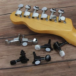 FLEOR 6pcs Electric Guitar String Tuning Keys Pegs Tuners Machine Heads 3L3R/6L/6R Choose Guitar Accessories Parts