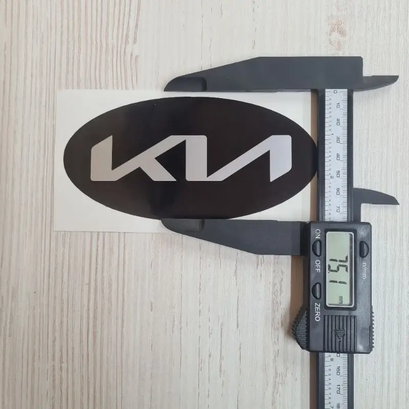 Sticker on Kia emblem 11,5 cm, 13 cm, 15 cm, 17 cm size on Kia emblem -  AliExpress