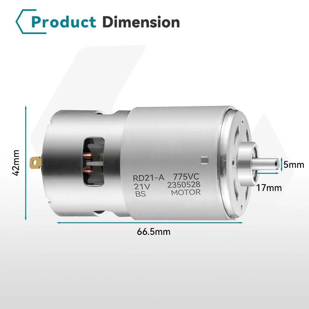 RS550 Motor 21V 14 Zähne - Bürstenmotor Für Kabellose Mini-Kettensägen Werkzeuge