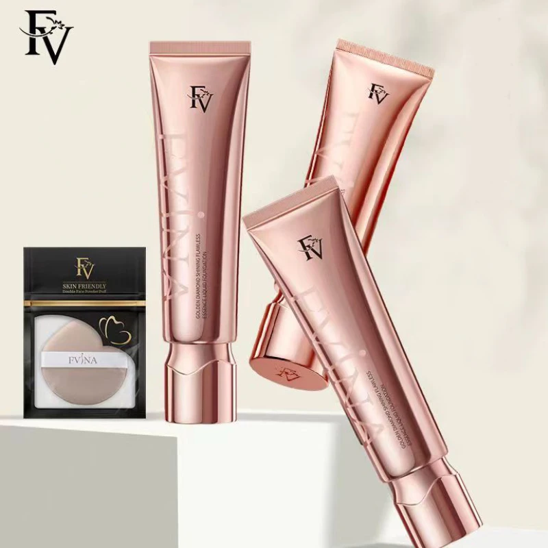 FV New Golden Diamond Foundation Polypeptide Skin Nourishing Long-lasting 3  Colors Base Makeup Concealer Oil Control Maquillaje - AliExpress