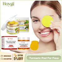 Turmeric Kojic Cleansing Pads for Face Exfoliating Sponges Fade Dark Spots Oil Control Shrink Pores Brighten Cleanser Skin Care 1