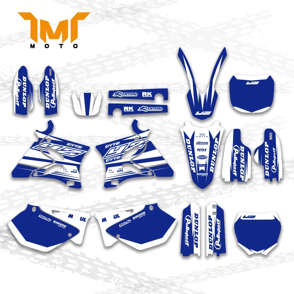 TMT Motorcycle Graphics Decals Stickers For Yamaha YZ125 YZ250 2002 2003 2004 2005 06 07 08 2009 2010 2011 2012 2013 2014 каркасные автошторки chery amulet a15 2003 2012 передние магнит leg9002