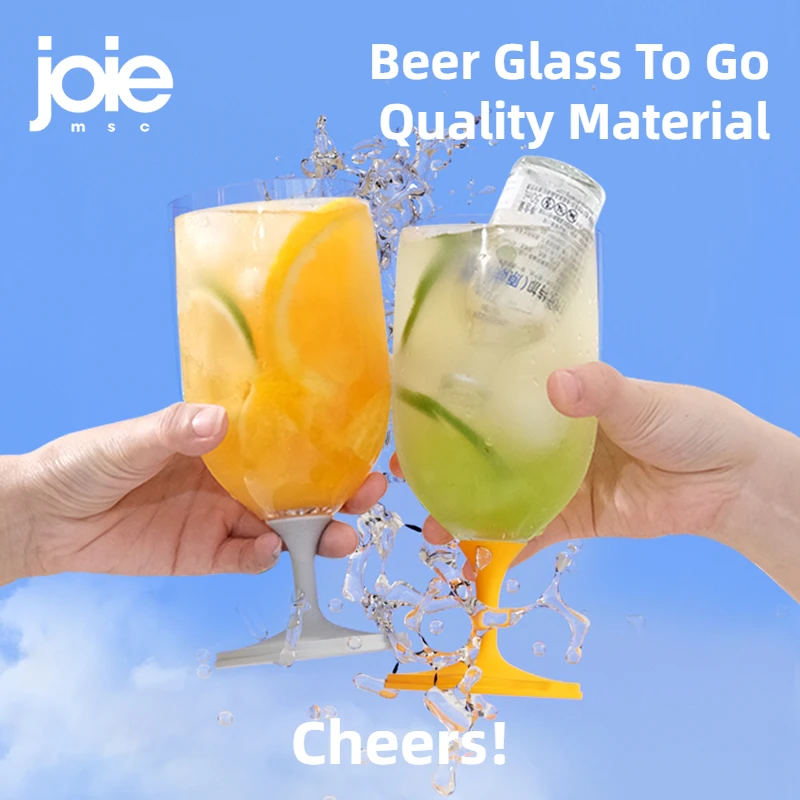 Joie Portable Beer Glass Collapsible Portable Beverage Cocktail Champagne Cup Shockproof For Party Picnic Beer Whiskey Cup